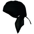 Custom Made Logo imprimé en coton Black Sports Biker Cap Bandana Headwrap